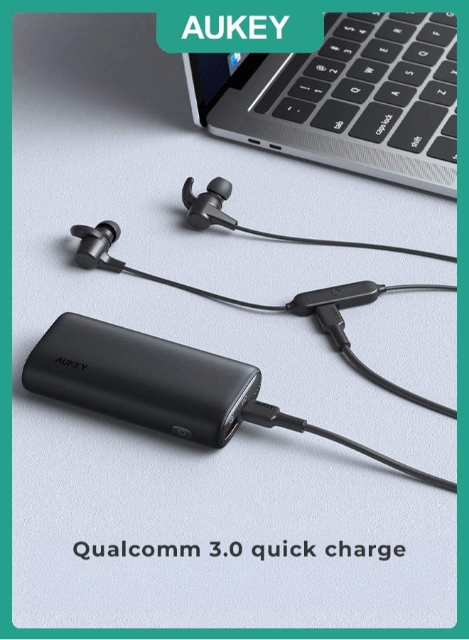 Aukey Power Bank With 30W PD ,Y36P Black - Image 4