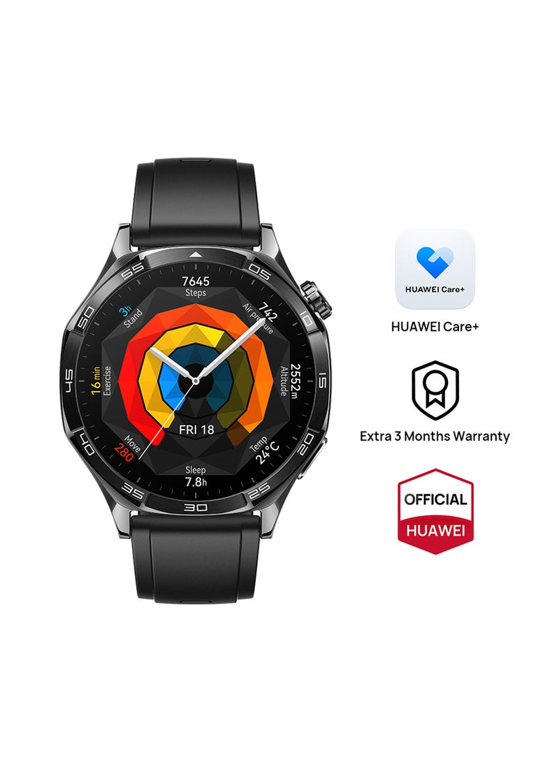 Watch GT 5 46mm Smartwatch, up to 14 Days Battery Life, All-new Running and Cycling Experience, Sharp-Edged Design Watch, Health Tracking, Compatible with iOS and Android Black - pnsku/N70107718V/45/_/1727800882/3930f6ec-cd01-41b1-9cc0-517a393082c9
