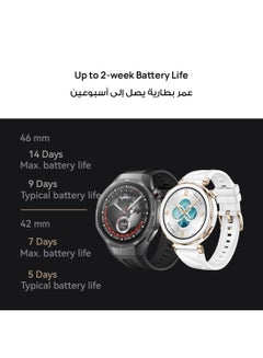 Watch GT 5 Pro 46mm Smartwatch, Sharp-Edged Design Watch, up to 14 Days Battery Life, Pro-level Sports, Health Tracking, Compatible with iOS and Android, Titanium - pnsku/N70107721V/45/_/1727800560/5846baac-edc6-463f-bcf1-dceaeaa1e7b8