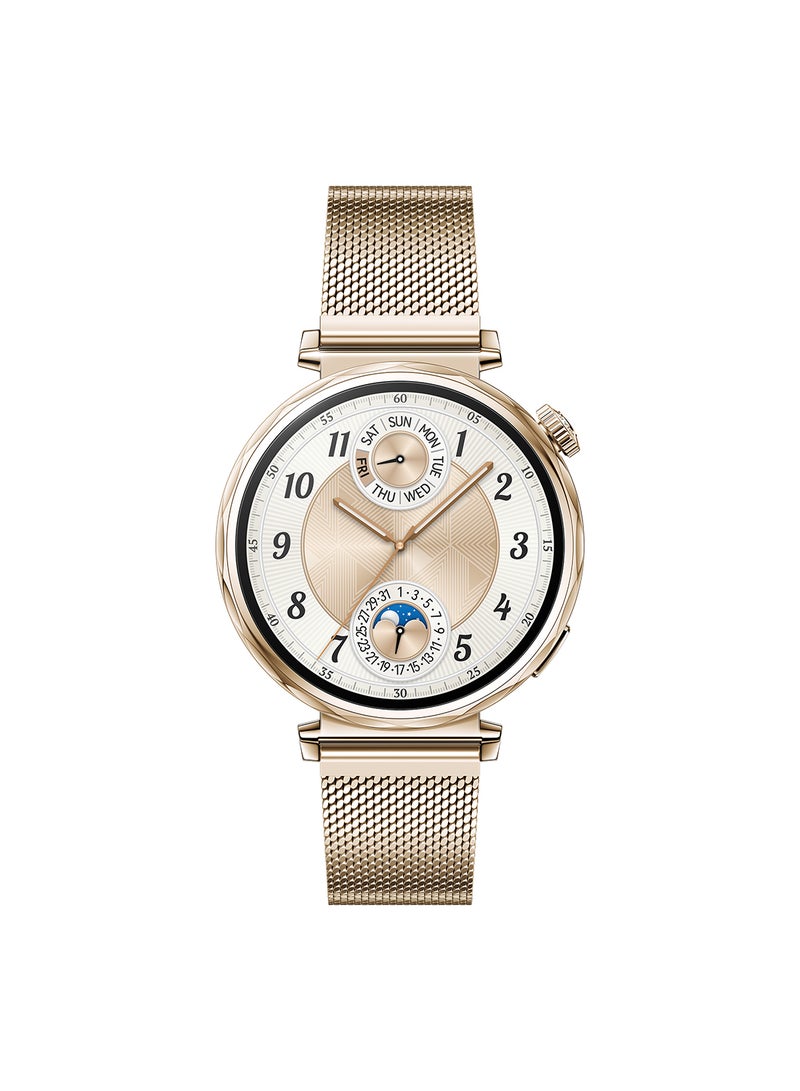 HUAWEI WATCH GT 5 41mm Smartwatch, up to 7 Days Battery Life, All-new Running and Cycling Experience, Sharp-Edged Design, iOS and Android + FreeBuds 5i Earbuds and Extra 3 Months Warranty Gold  - Image 2