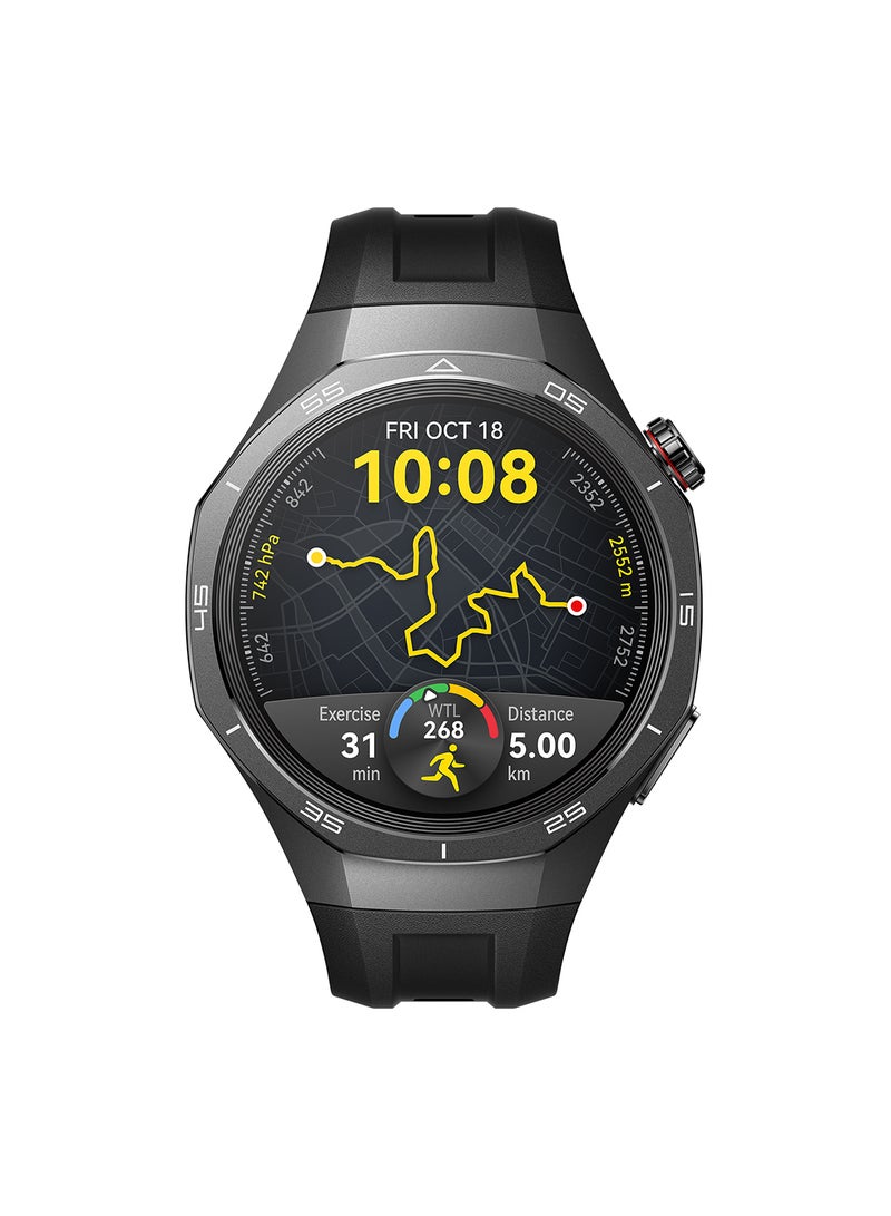 HUAWEI WATCH GT 5 Pro 46mm Smartwatch, Sharp-Edged Design Watch, up to 14 Days Battery Life, Pro-level Sports, iOS and Android + FreeBuds 5i Earbuds + Strap + Extra 3 Months Warranty Black  - Image 2