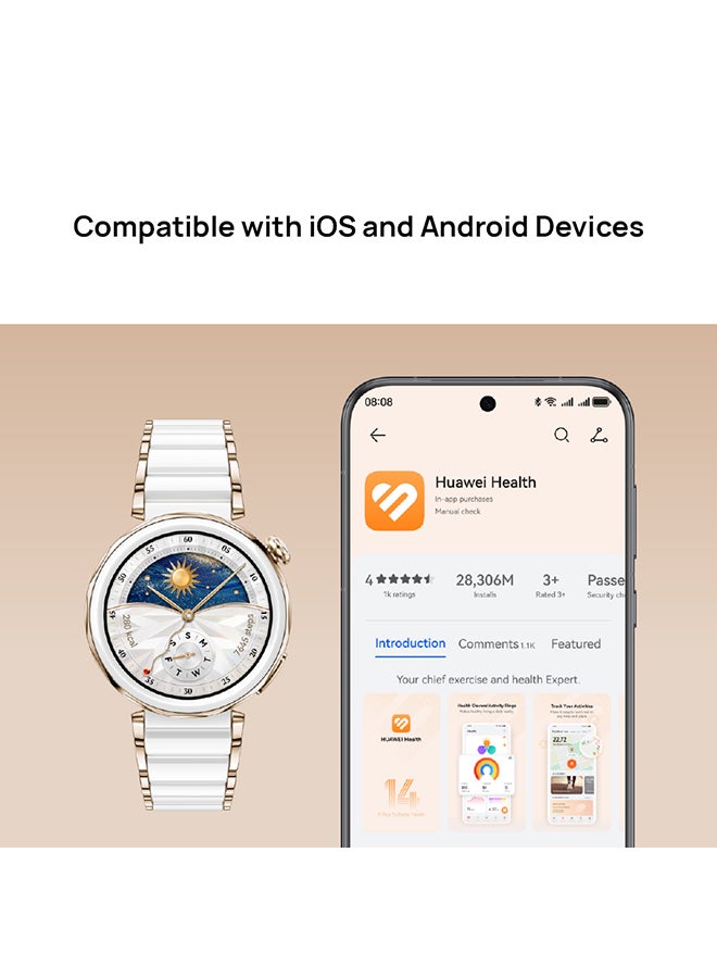 HUAWEI - WATCH GT 5 Pro 46mm Smartwatch, Sharp-Edged Design Watch, up to 14 Days Battery Life, Pro-level Sports, iOS and Android + FreeBuds 5i Earbuds + Strap + Extra 3 Months Warranty Titanium - Image 1