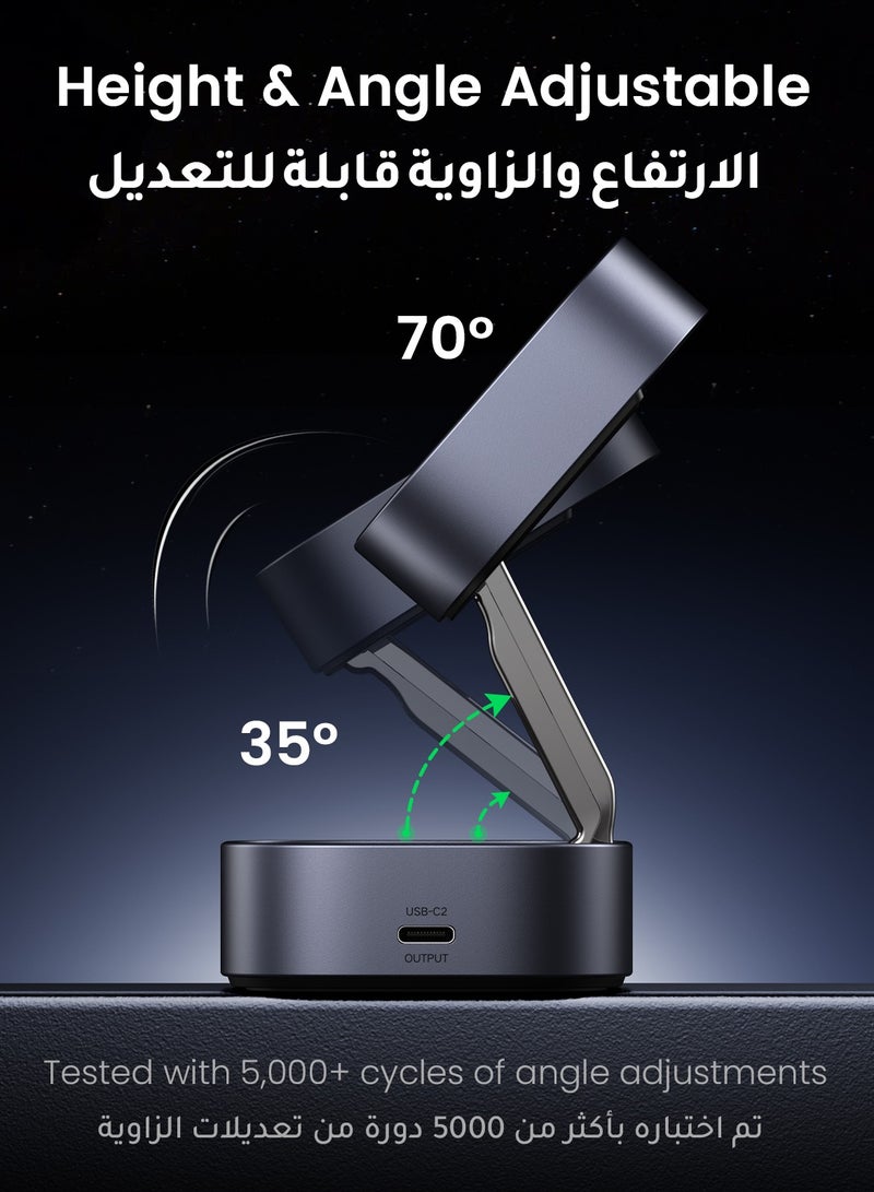 محطة شحن لاسلكية 2 في 1 قابلة للطي لهاتف iPhone 16 15 Series / Airpods شاحن لاسلكي Qi للساعة الذكية متوافق مع Apple iWatch Huawei GT Xiaomi Sport Bluetooth Earbuds Headphones - pnsku/N70107736V/45/_/1725679944/fd9e3bba-c338-43ed-8d47-d07dc75e775b