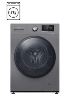 Hisense 8 KG Front Load Washing Machine, Inverter 1800 W WFQP8014EVMT Silver 