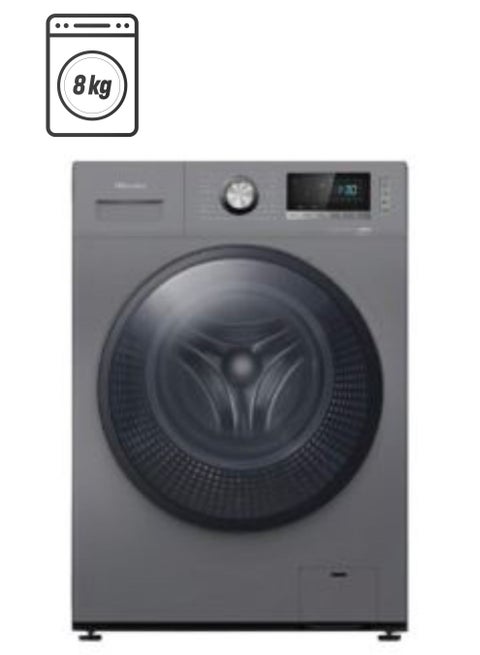 8 KG Front Load Washing Machine, Inverter 1800 W WFQP8014EVMT Silver