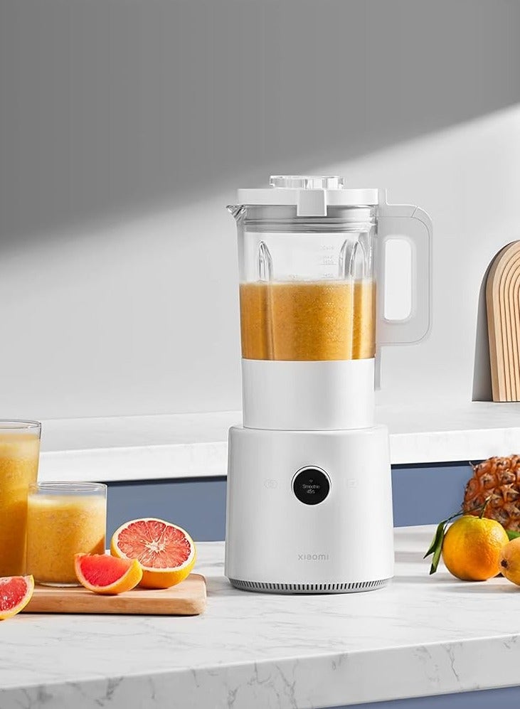 Xiaomi - Smart Blender 1600ml 950W BHR5961GB - White | App Control, Pre-set Programs, Stainless Steel Blades, LCD Display, Overheat Protection, Ideal for Smoothies, Soups & More 1600 ml 950 W BHR5961GB White - Image 1