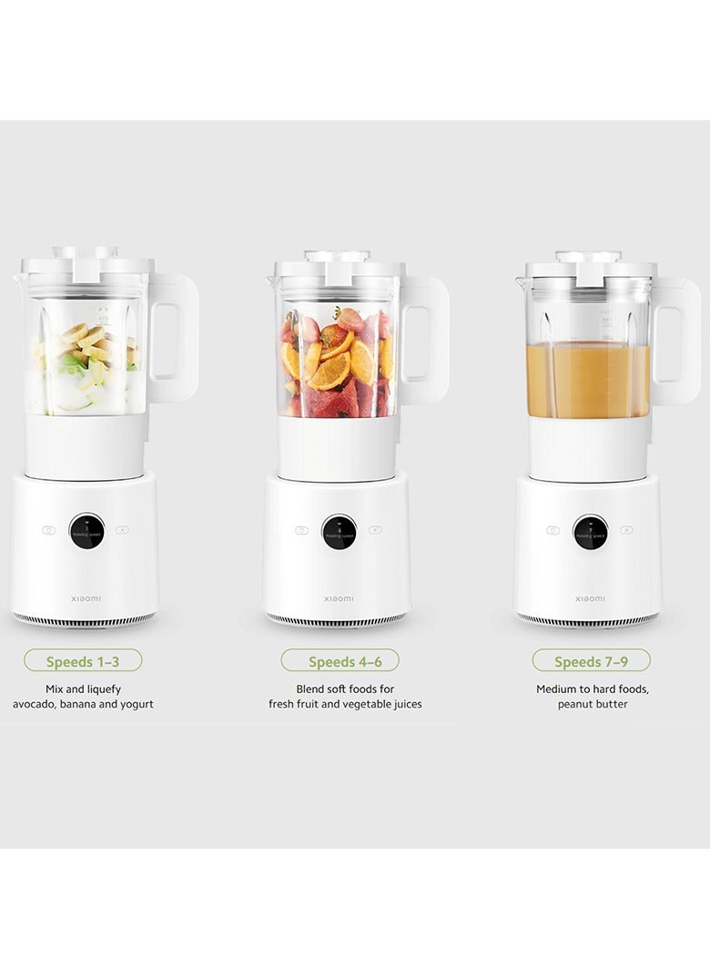 Xiaomi - Smart Blender 1600ml 950W BHR5961GB - White | App Control, Pre-set Programs, Stainless Steel Blades, LCD Display, Overheat Protection, Ideal for Smoothies, Soups & More 1600 ml 950 W BHR5961GB White - Image 1
