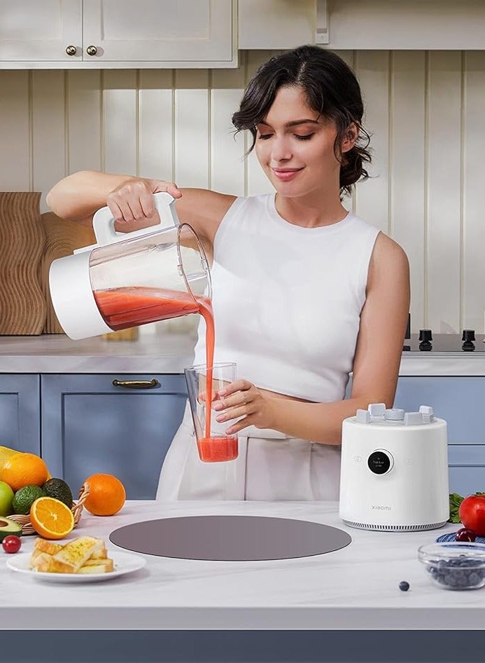 Xiaomi - Smart Blender 1600ml 950W BHR5961GB - White | App Control, Pre-set Programs, Stainless Steel Blades, LCD Display, Overheat Protection, Ideal for Smoothies, Soups & More 1600 ml 950 W BHR5961GB White - Image 1