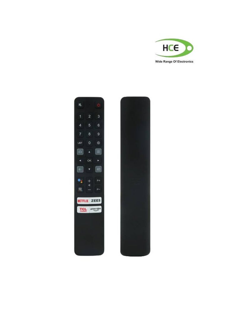 TCL Voice TV Remote Control RC901V FMR1 FMR5 FMR7 FMRD With Netflix, Zee5, Prime Video, TCL Button Black