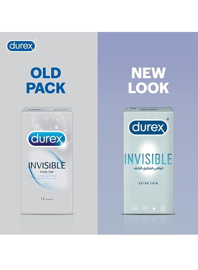 Durex Invisible Extra Thin Condoms Pack Of 12 - Image 2
