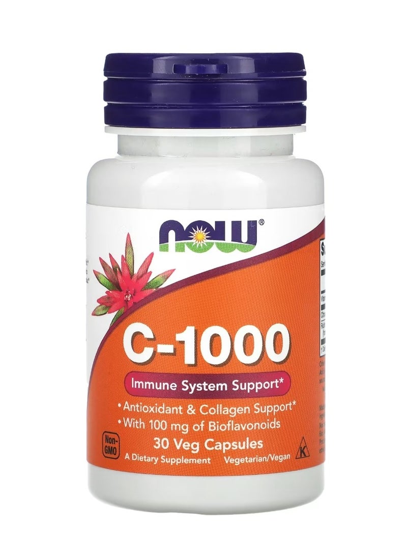 Now Foods C-1000 30 Veggie Capsules  - Image 1
