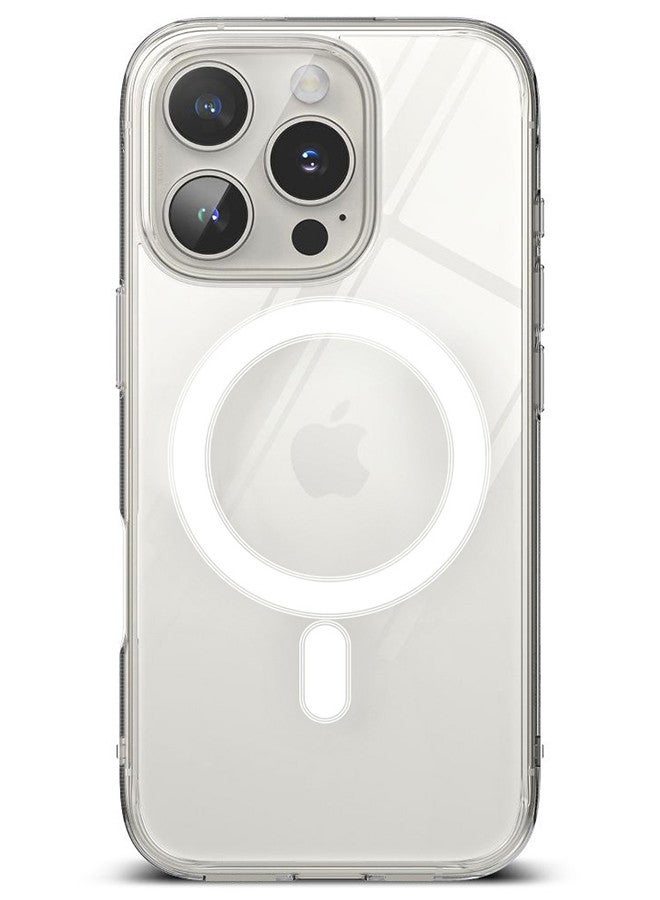 MARGOUN (for iPhone 16 Pro) TPU Case,Compatible with MagSafe, Military Grade Protection, Resists Yellowing and Scratches, Magnetic Phone Case Clear - Image 1