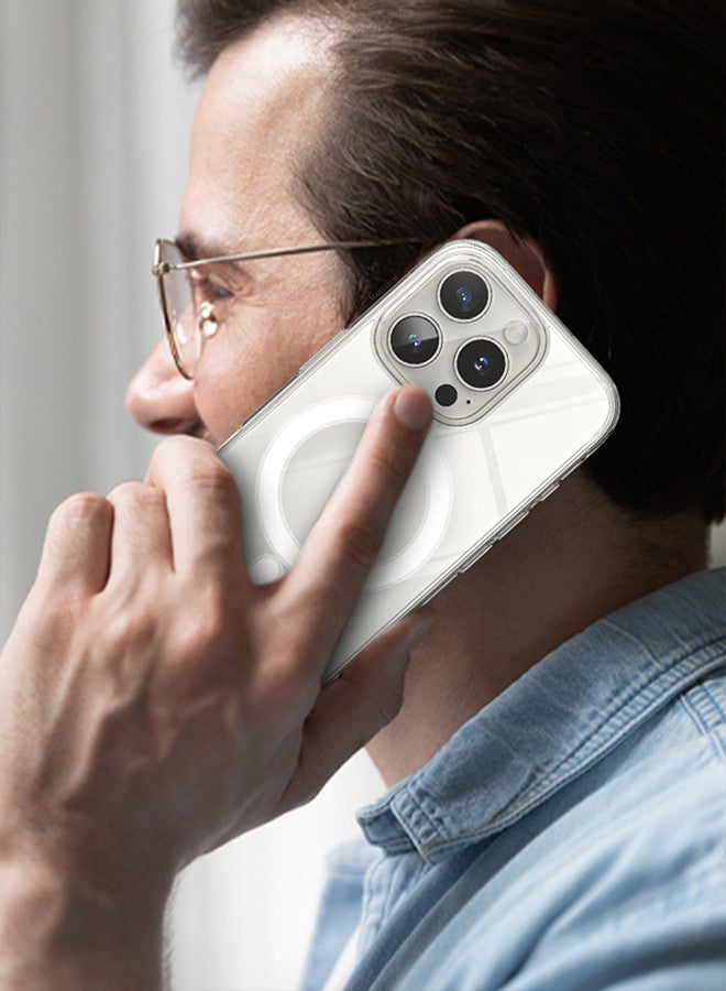 MARGOUN (for iPhone 16 Pro) TPU Case,Compatible with MagSafe, Military Grade Protection, Resists Yellowing and Scratches, Magnetic Phone Case Clear - Image 4