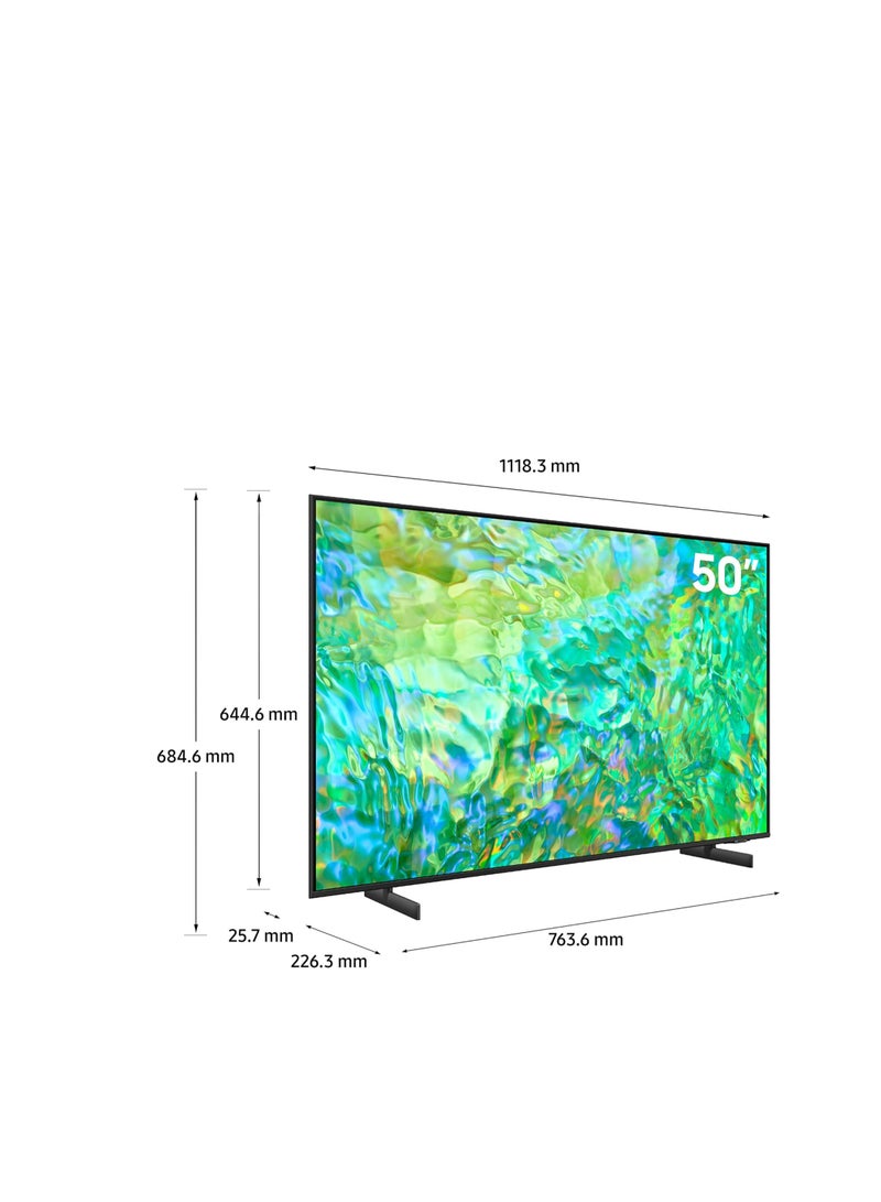 Samsung - Smart TV, Crystal UHD, 50 Inch, 2024 Envisual TV Backlight, 55-65 Inches 50DU8000+GOVEE T2 Black - Image 1
