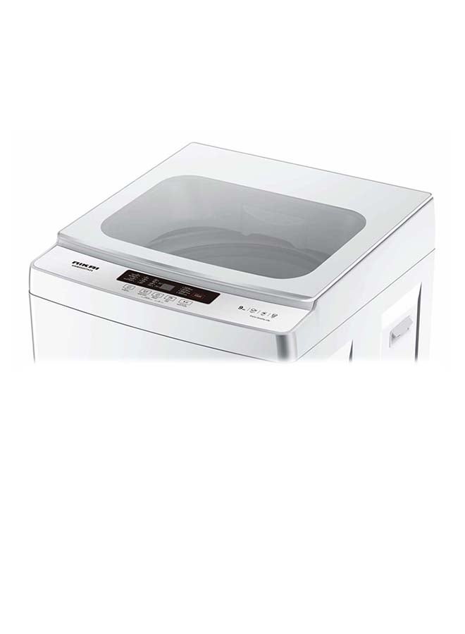 NIKAI - 9 Kg Automatic Top Load Washing Machine, 8 Programs, Fuzzy Logic Feature, Silent Operation, and Quick Wash 540 W NWM0900TK24 White - Image 1