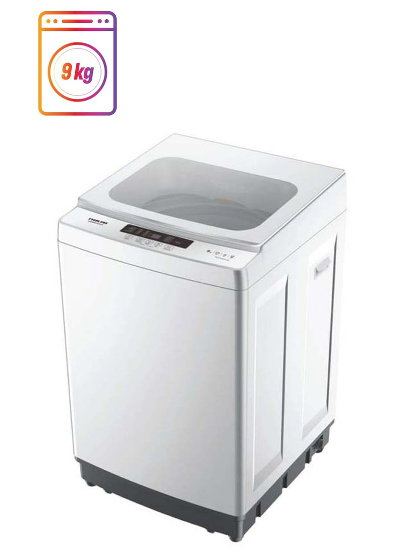NIKAI - 9 Kg Automatic Top Load Washing Machine, 8 Programs, Fuzzy Logic Feature, Silent Operation, and Quick Wash 540 W NWM0900TK24 White - Image 1