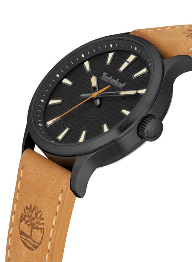 Timberland Men's Timberland Trumbull Quartz - Mens Watch - Black Dial, Tan Leather Strap  - Image 2