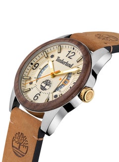 Timberland Men's Timberland Ferndale 3-Hand Date - Mens Watch - Black Dial, Wheat Strap  - Image 2