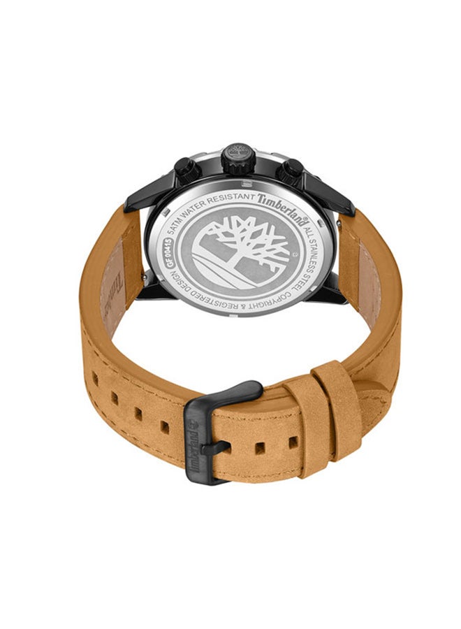 Timberland Men's Timberland Kennebunk Multifunction - Mens Watch - Black Case, Black Dial, Tan Leather Strap - Image 2