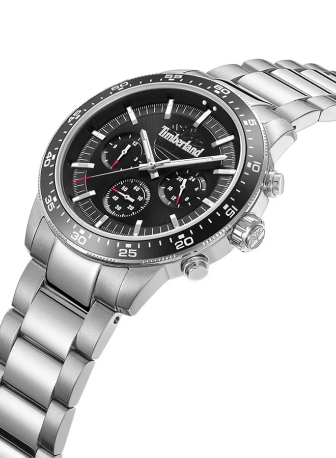 تمبرلاند Parkman Men's Multifunction Watch with Black Dial & Stainless Steel Bracelet