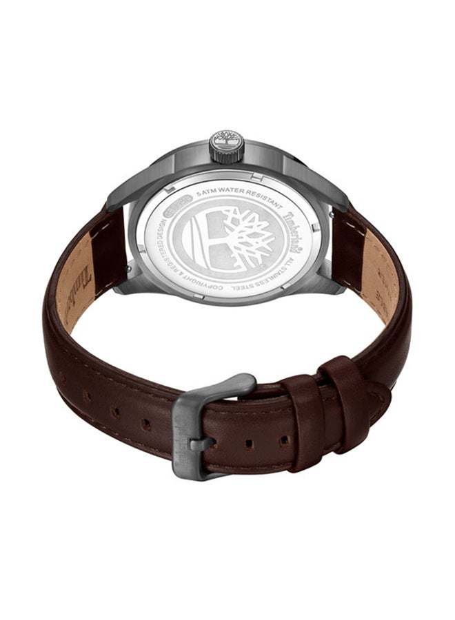 Timberland Men's Timberland Hillsboro Quartz - Mens Watch - Olive Dial, Brown Leather Strap  - Image 2