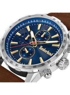 Timberland Men's Timberland Kennebunk Multifunction - Mens Watch - Blue Dial, Brown Leather Strap  - Image 3
