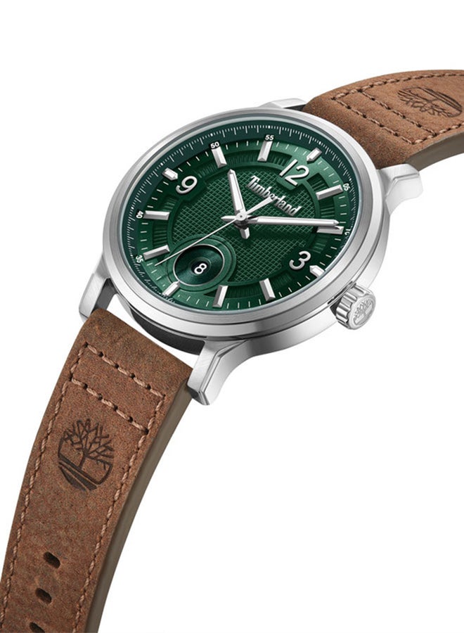 Timberland Men's Timberland Driscoll Quartz - Mens Watch - Green Dial, Brown Leather Strap  - Image 1
