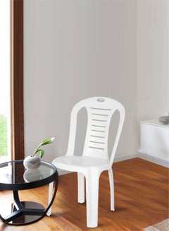 ESQUBE Sturdy Armless Jasmine Chair White  - Image 2