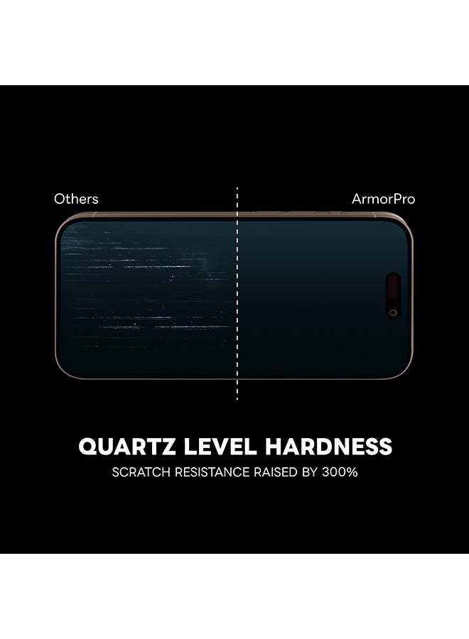 ArmorPro UltraHard Screen Protector HD For iPhone 16 Pro Max (iPhone 2024 6.9") Clear - Image 3