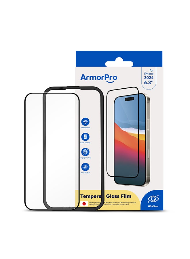 ArmorPro Screen Protector HD For iPhone 16 Pro (iPhone 2024 6.3'') Clear - Image 5