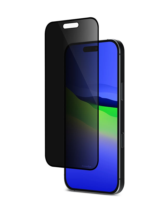 ارمور برو Screen Protector Privacy For iPhone 16 (iPhone 2024 6.1'') Black - Image 4