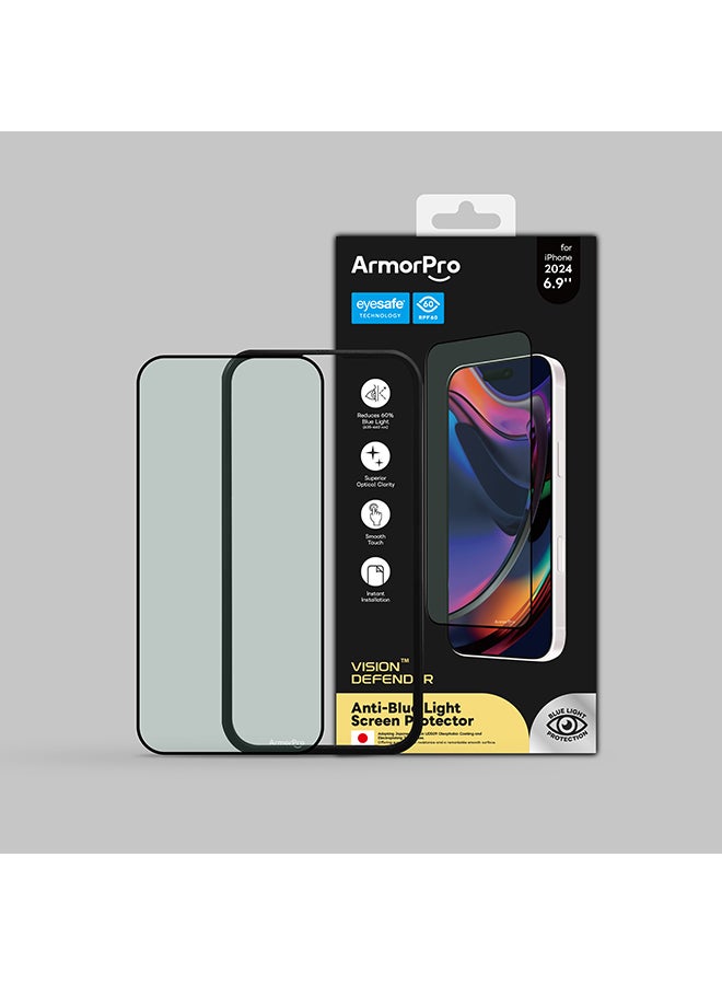 ArmorPro Screen Protector Eyesafe For iPhone 16 Pro Max (iPhone 2024 6.9") Clear - Image 5
