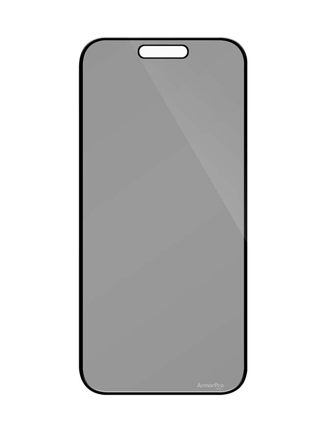 ArmorPro Screen Protector Privacy For iPhone 16 Pro (iPhone 2024 6.3'') Black - Image 1