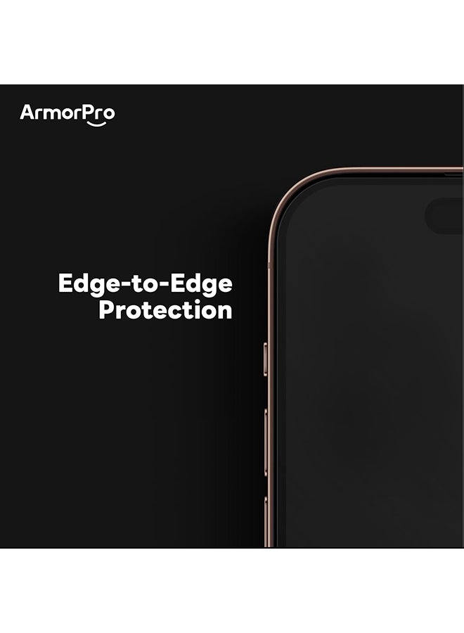 ArmorPro CeramicDefender Screen Protector HD For iPhone 16 Pro (iPhone 2024 6.3") Clear - Image 4