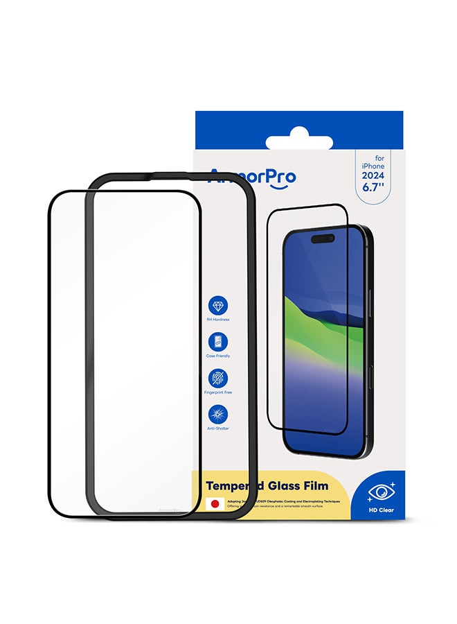 ArmorPro Screen Protector HD For iPhone 16 Plus (iPhone 2024 6.7'') Clear - Image 5