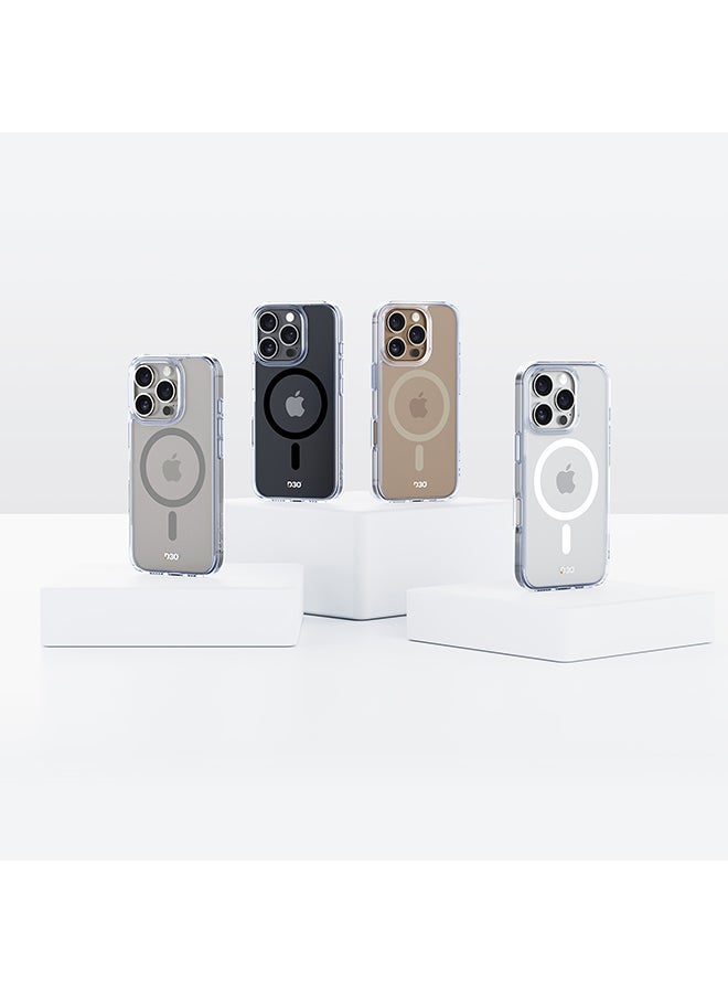 ArmorPro D3O Protected TPU PC Gold MagSafe Case for iPhone 16 Pro Max (6.9" 2024) Clear gold accent case with TPU PC hybrid construction MagSafe compatibility and advanced shock absorption Clear/Gold - Image 4