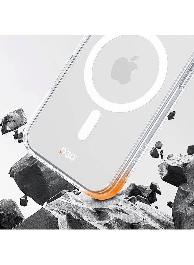 ArmorPro D3O Protected TPU PC White MagSafe Case for iPhone 16 Pro Max (6.9" 2024) Clear white hybrid case with D3O impact cushioning MagSafe magnetic fit and reinforced corner protection Clear/White - Image 2