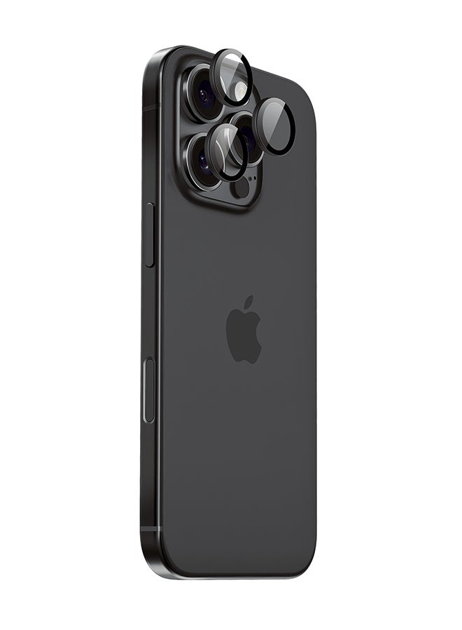 ArmorPro Camera Lens Protector Black For iPhone 16 Pro & 16 Pro Max (iPhone 2024 6.3" 6.9") Black - Image 4
