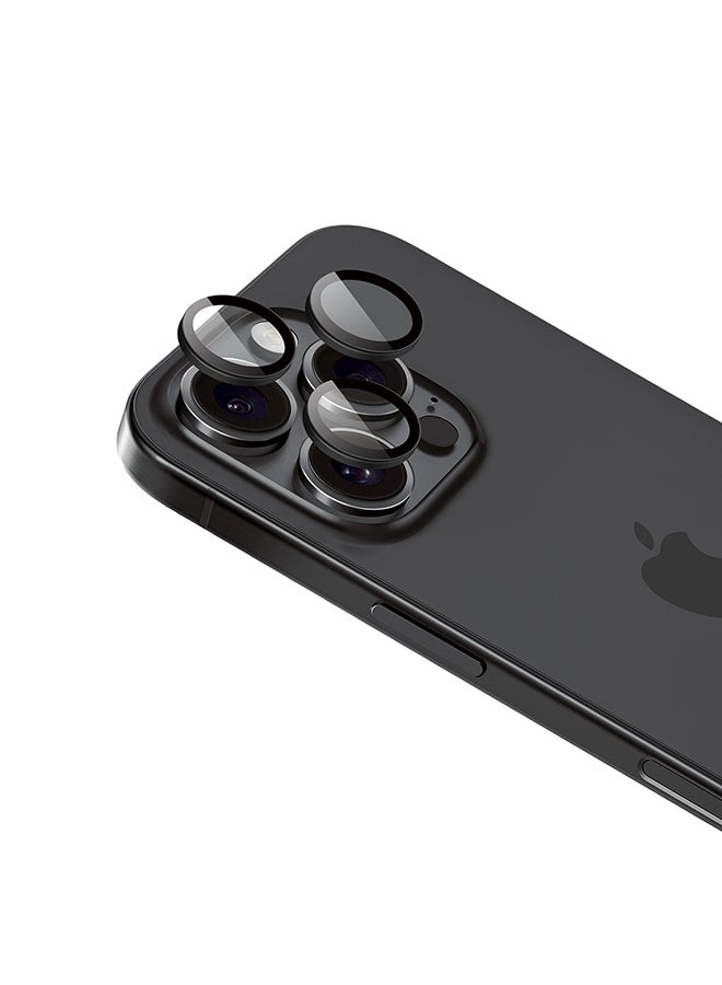 ArmorPro Camera Lens Protector Black For iPhone 16 Pro & 16 Pro Max (iPhone 2024 6.3" 6.9") Black - Image 5