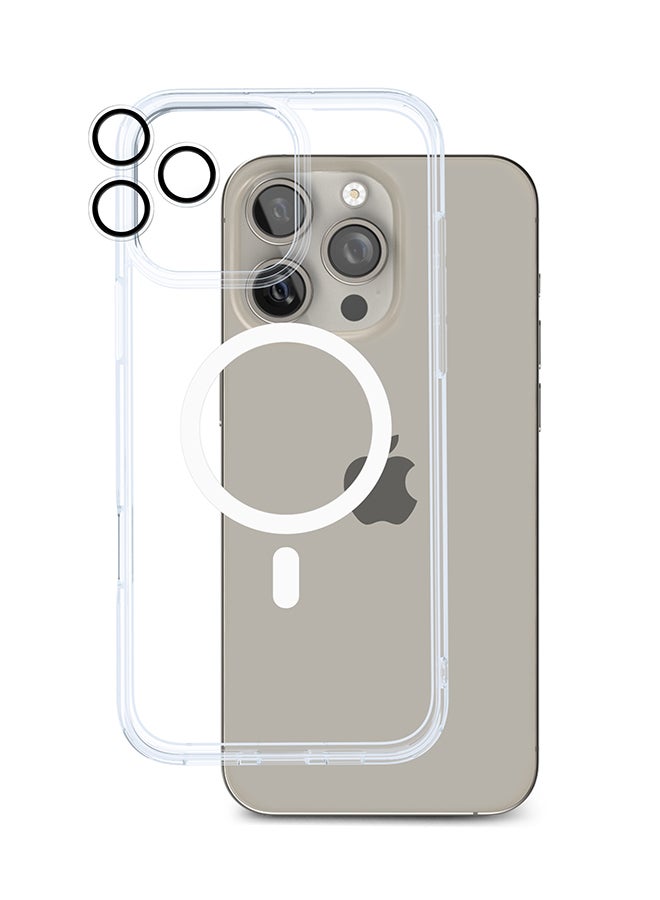 ArmorPro 3-in-1 Combo (HD Screen Protector & Camera Lens & Clear Case with Magsafe) HD For iPhone 16 Pro Max (iPhone 2024 6.9") Clear - Image 2