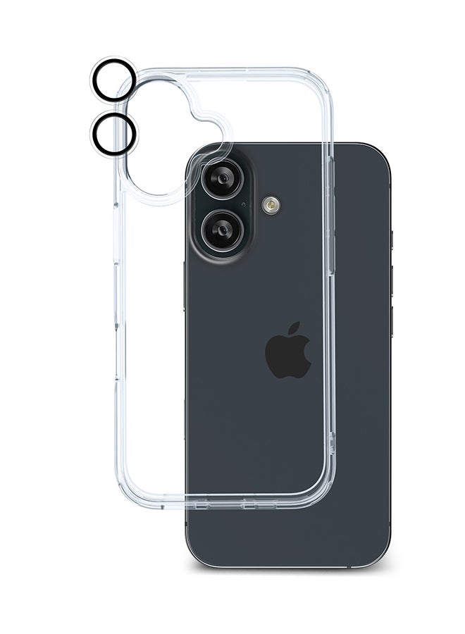 ارمور برو مجموعة 3 في 1 (واقي شاشة عالي الدقة وعدسة كاميرا وحافظة شفافة) عالية الدقة لهاتف iPhone 16 (iPhone 2024 6.1 بوصة) - Image 2
