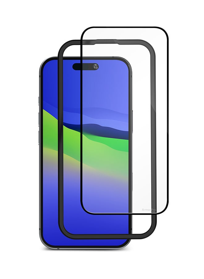 ارمور برو مجموعة 3 في 1 (واقي شاشة عالي الدقة وعدسة كاميرا وحافظة شفافة) عالية الدقة لهاتف iPhone 16 (iPhone 2024 6.1 بوصة) - Image 3