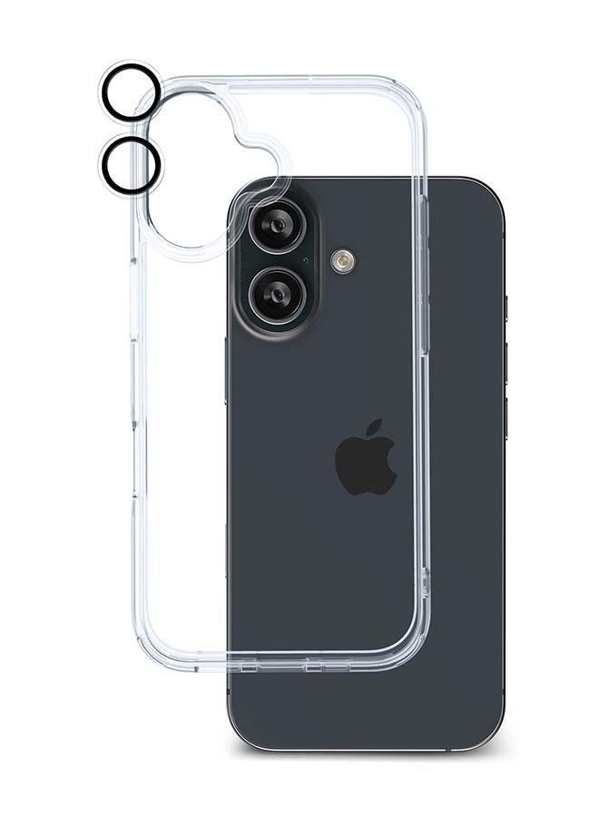 ارمور برو 3-in-1 Combo (Privacy Screen Protector & Camera Lens & Clear Case) For iPhone 16 (iPhone 2024 6.1") Multicolor - Image 2