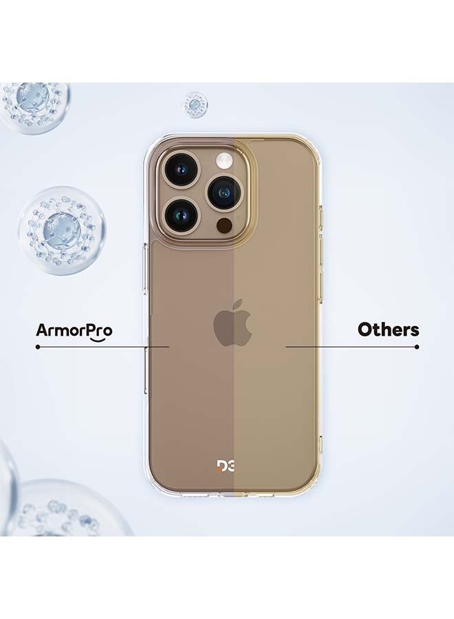 ArmorPro D3O 3-in-1 Combo for iPhone 16 Pro (6.3" 2024) HD screen protector camera lens guard and D3O reinforced clear case offering superior shock absorption and lasting clarity Clear - Image 3