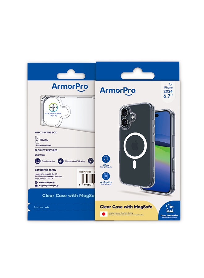 ArmorPro Case with MagSafe For iPhone 16 Plus (iPhone 6.7 2024) Clear - Image 2