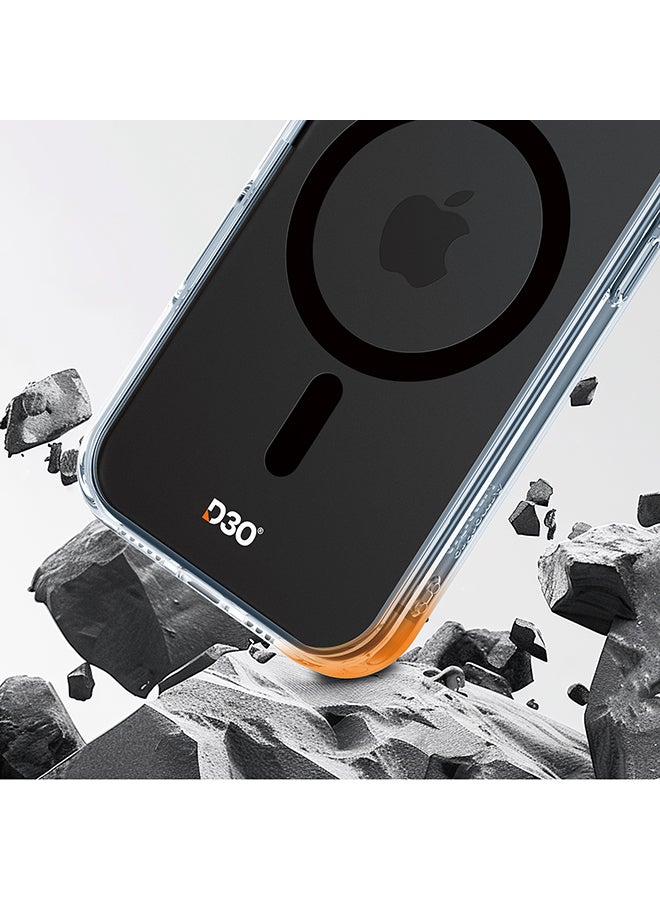 ArmorPro D3O Protected TPU+PC Black MagSafe Case For iPhone 16 Pro Max (iPhone 6.9 2024) Clear/Black - Image 2