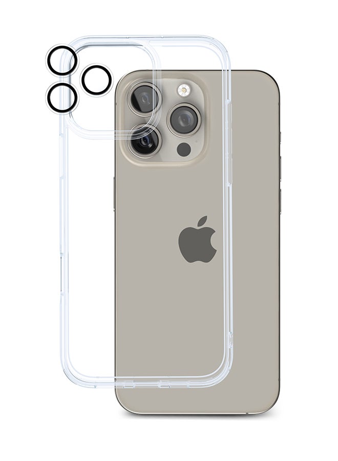 ArmorPro 3-in-1 Combo (HD Screen Protector & Camera Lens & Clear Case) HD For iPhone 16 Pro Max (iPhone 2024 6.9") Clear - Image 2