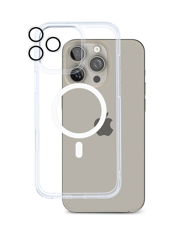 ArmorPro 3-in-1 Combo (Privacy Screen Protector & Camera Lens & Clear Case with Magsafe) For iPhone 16 Pro Max (iPhone 2024 6.9") Clear - Image 2