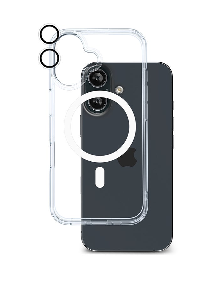 ArmorPro 3-in-1 Combo (Privacy Screen Protector & Camera Lens & Clear Case with Magsafe) For iPhone 16 (iPhone 2024 6.1") Multicolor - Image 2