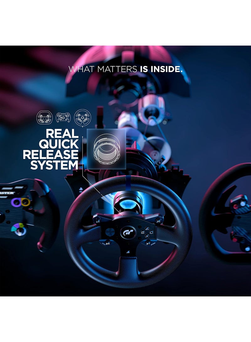 ثروستماستر - Thrustmaster T300RS GT, Racing Wheel and 3 Pedals, PS4 and PC, REALSIMULATOR Force Feedback, Brushless Motor, Dual-Belt System, Magnetic Technology, Interchangeable Wheel, works with PS5 Games - Image 1